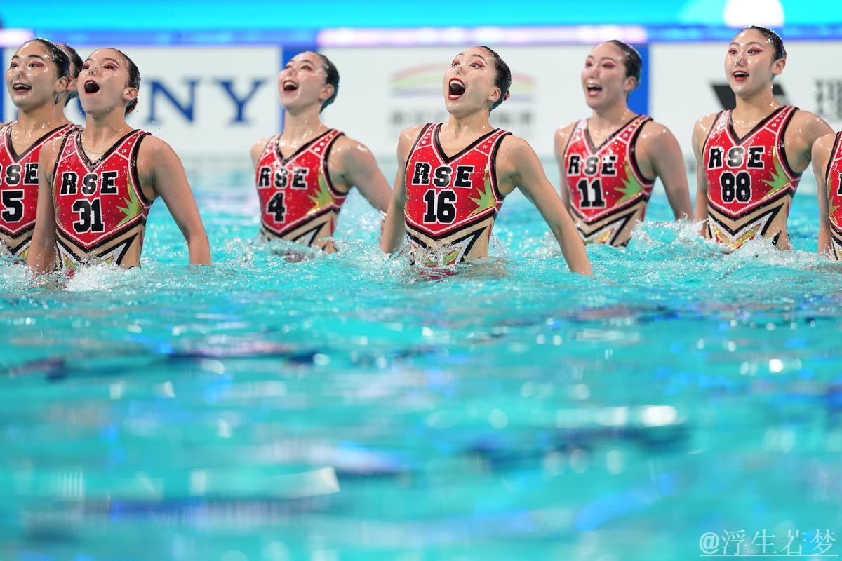 花样游泳世界杯决赛:团体技术赛 花样游泳世界杯决赛:团体技术赛